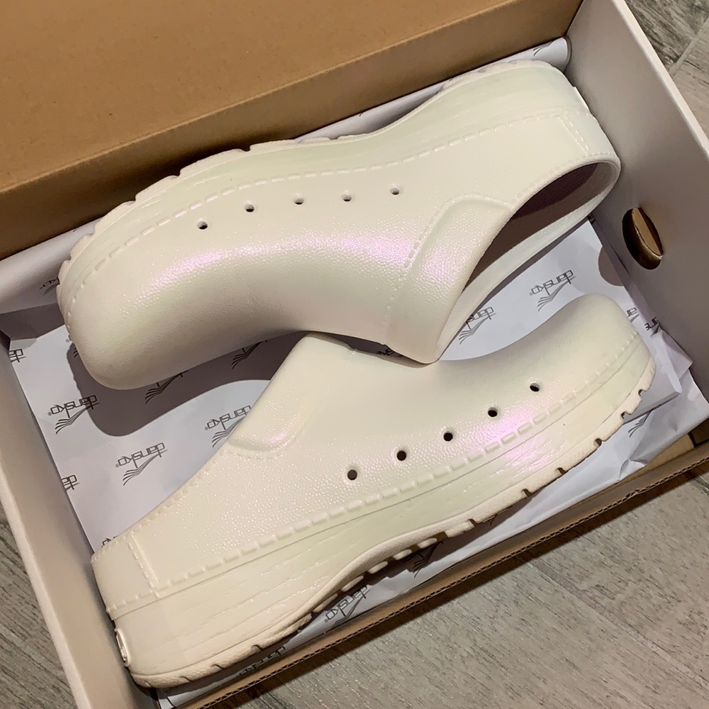Dansko Kane Molded clogs in Pearl Iridescent